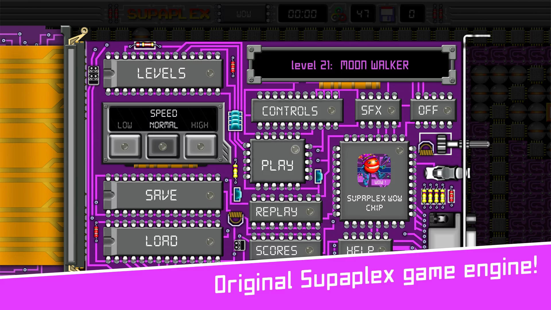 Изображение игры: Supaplex WOW!