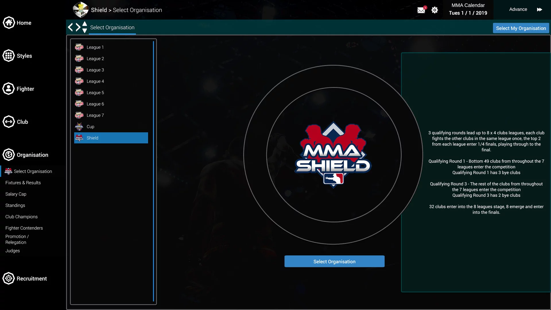 Изображение игры: MMA Team Manager