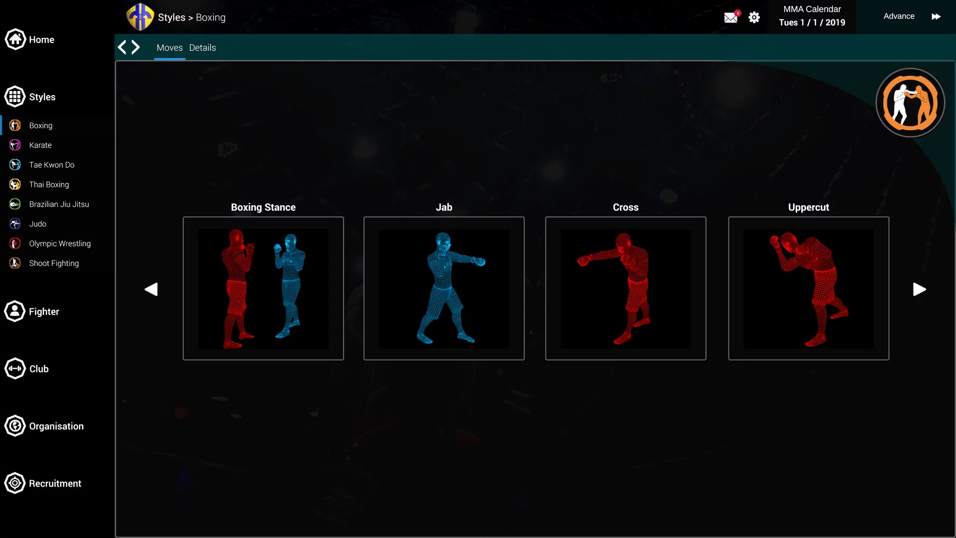 Изображение игры: MMA Team Manager