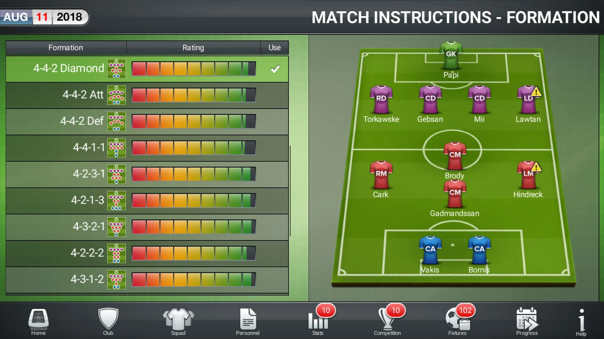 Изображение игры: Football Director 2019