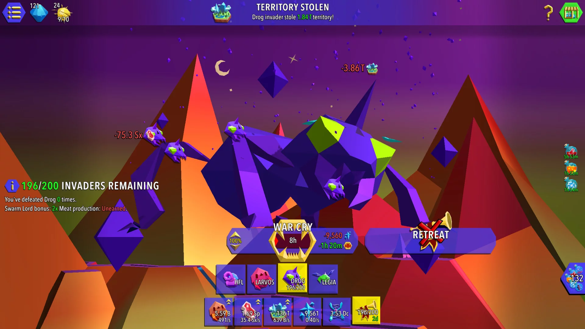 Изображение игры: Swarm Simulator: Evolution