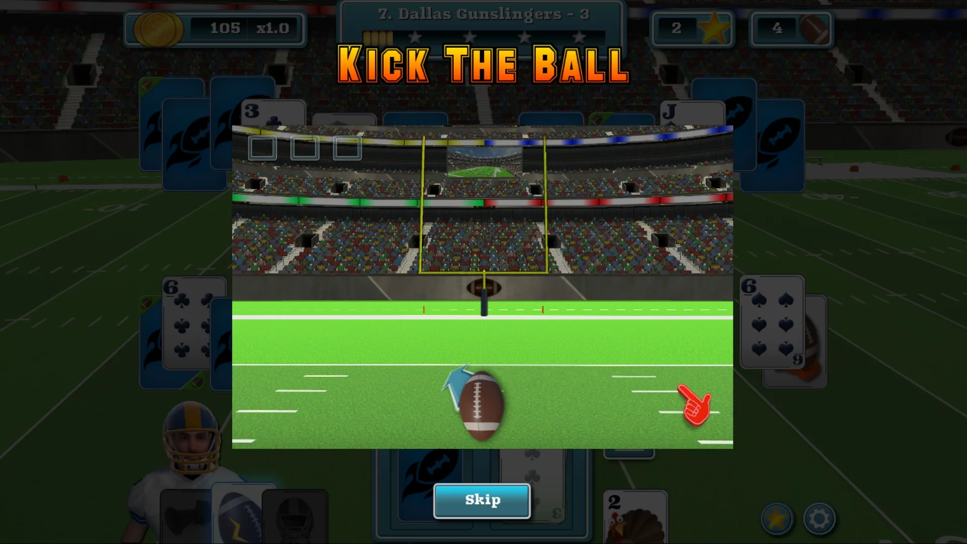Изображение игры: Touch Down Football Solitaire