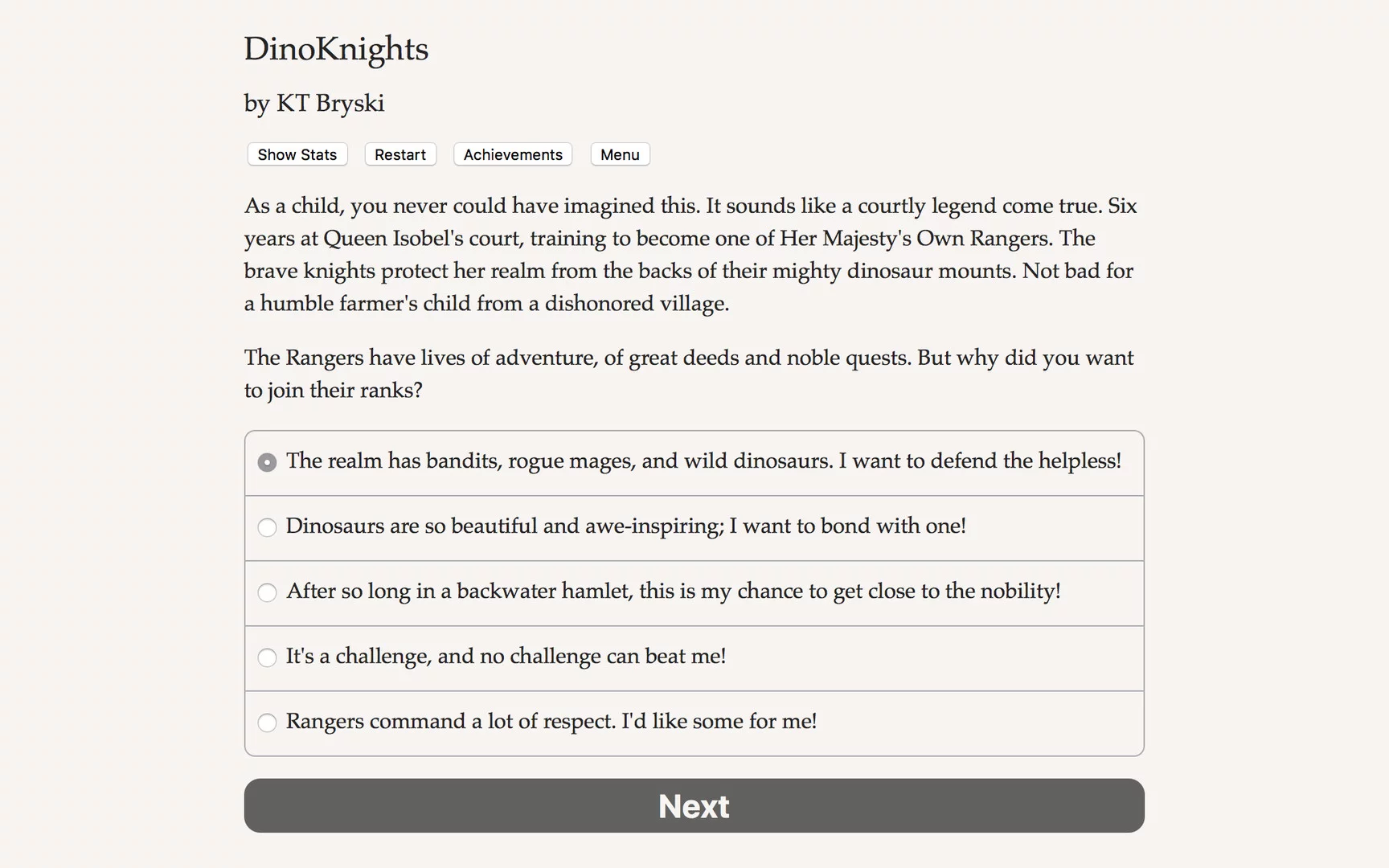 Изображение игры: DinoKnights