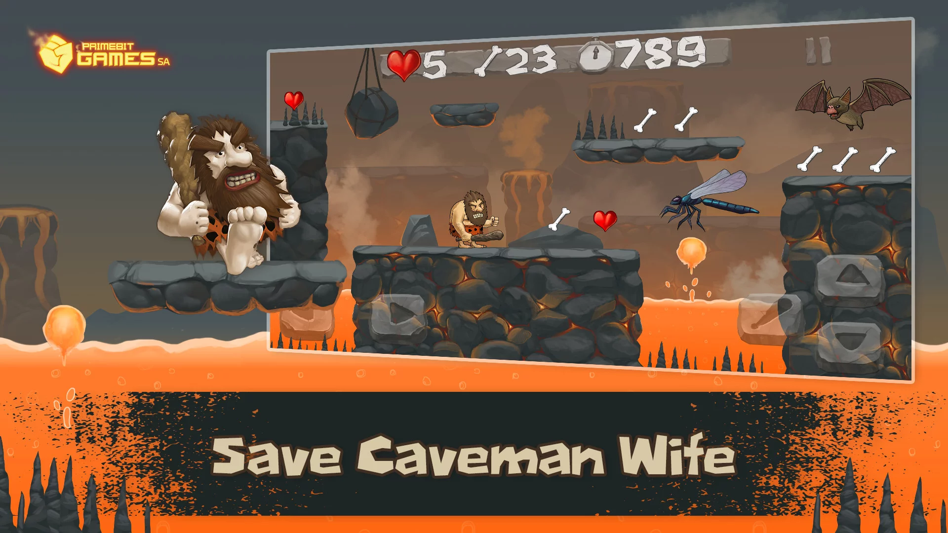 Изображение игры: Caveman Chuck