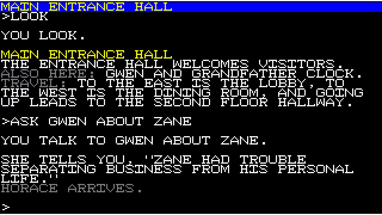 Изображение игры: Ozapell Mystery Text Adventure