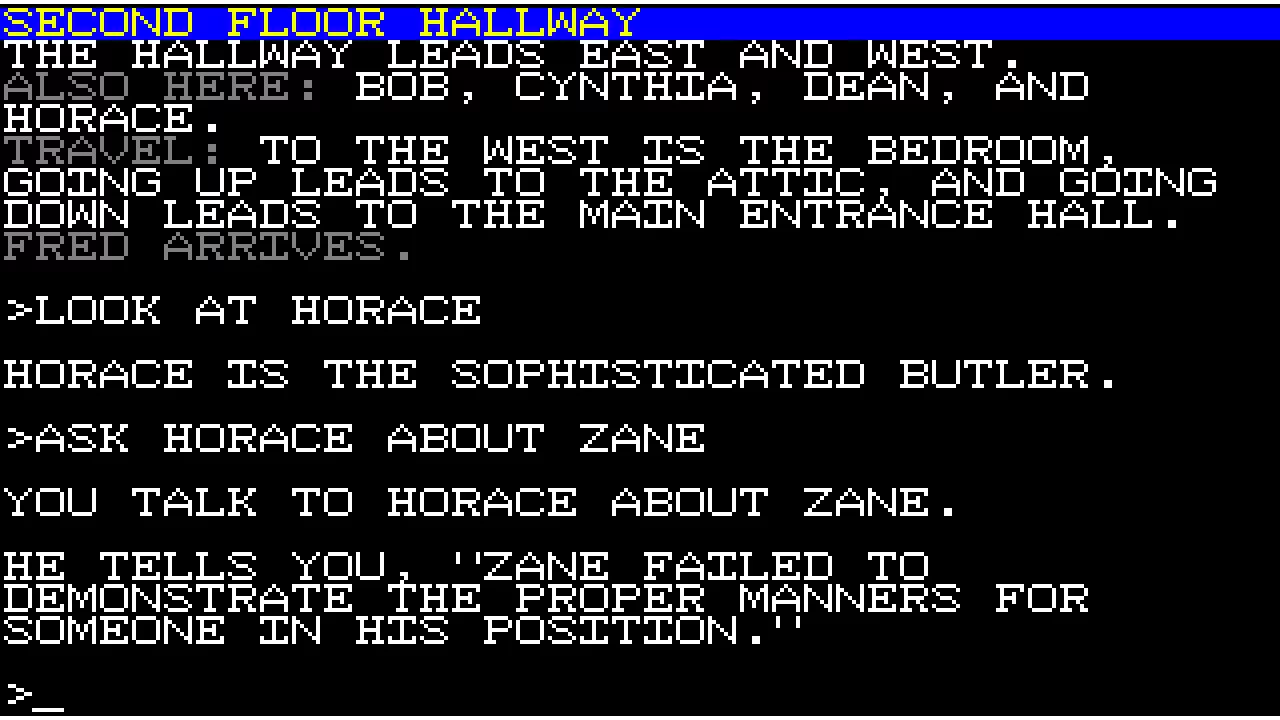 Изображение игры: Ozapell Mystery Text Adventure