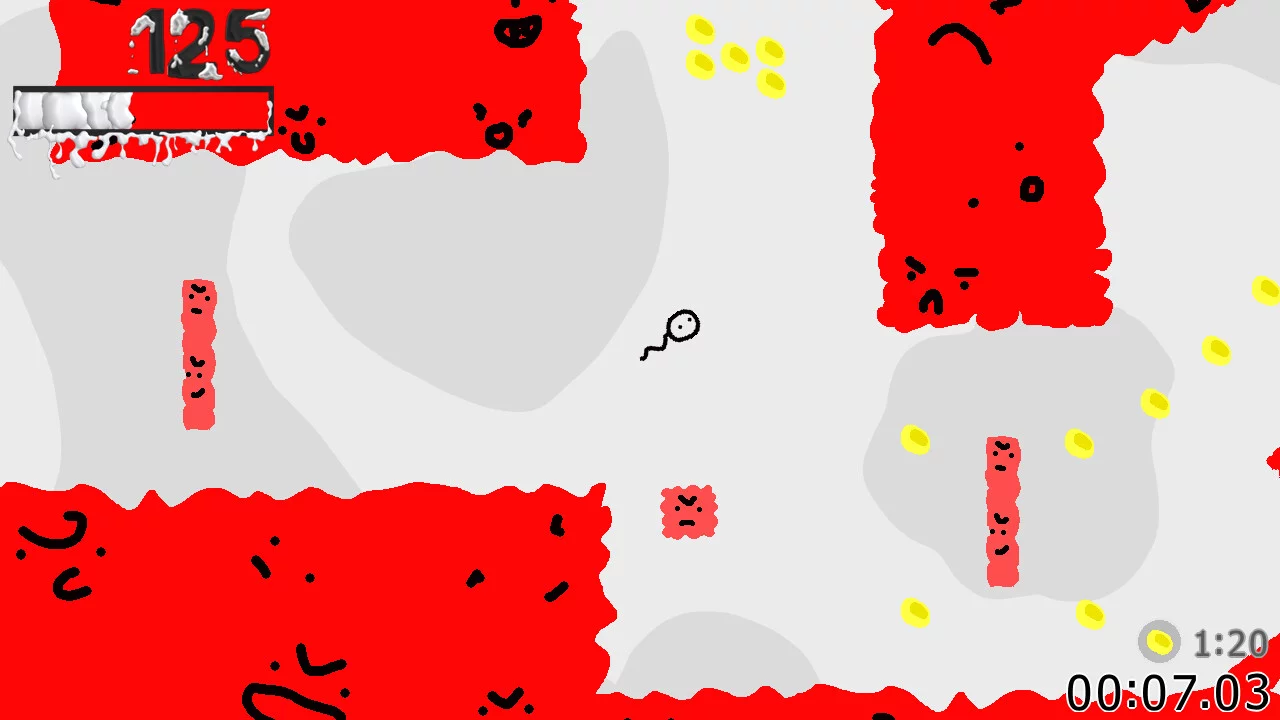 Изображение игры: Steven the Sperm