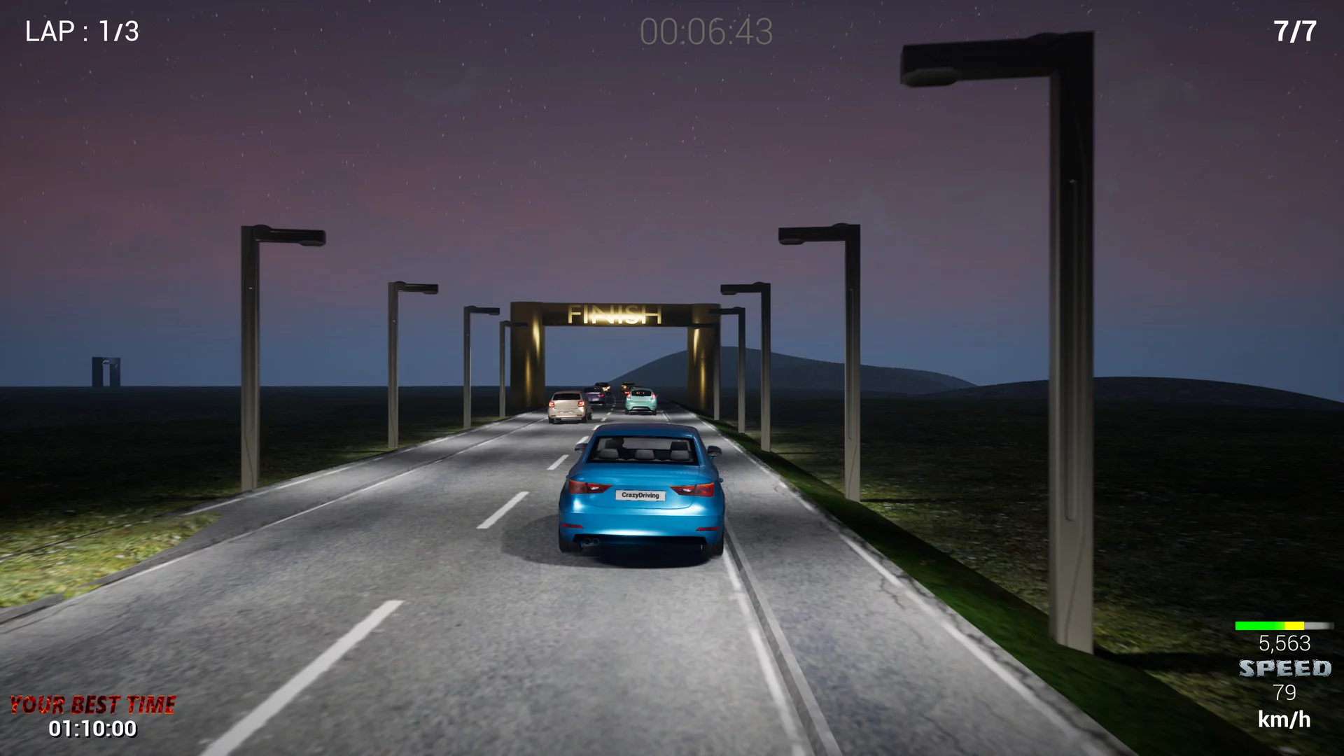 Изображение игры: CrazyDriving