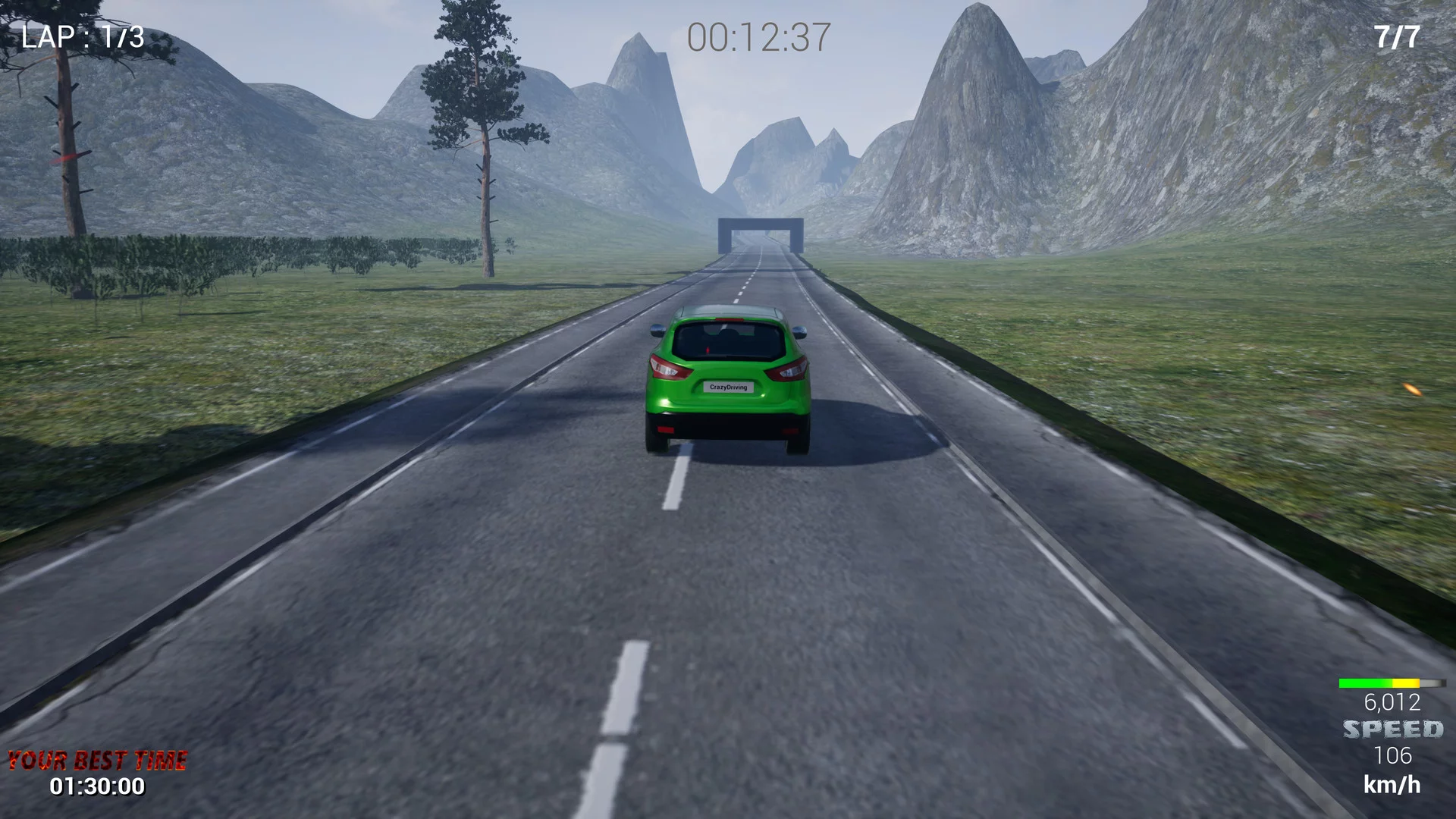 Изображение игры: CrazyDriving