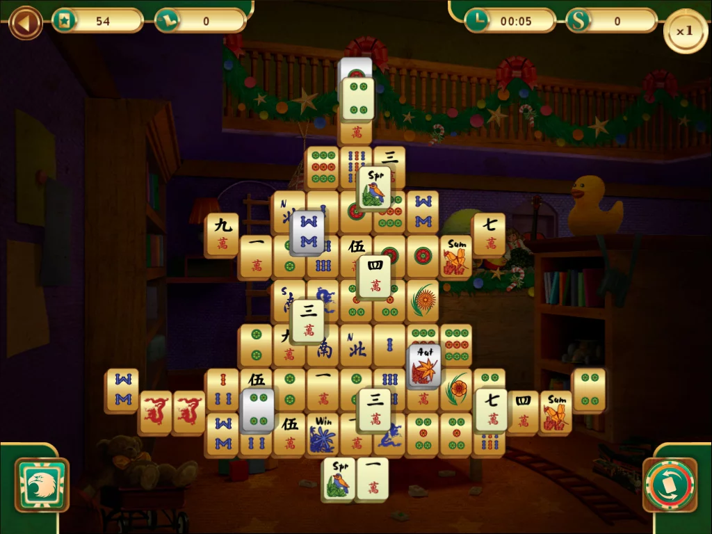 Изображение игры: Christmas Mahjong