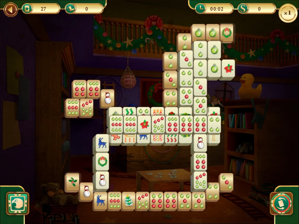 Изображение игры: Christmas Mahjong