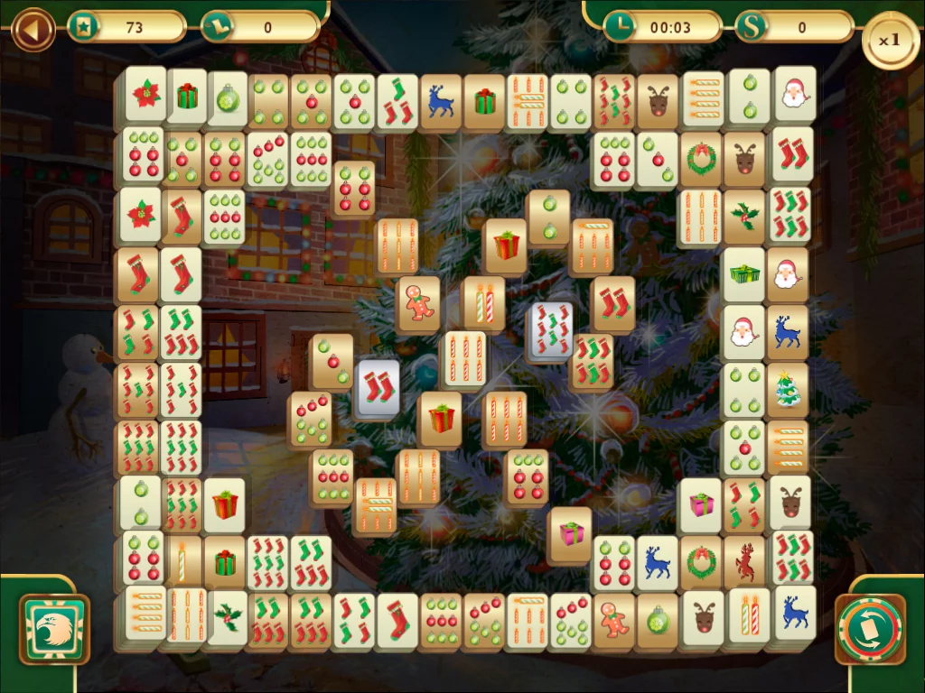 Изображение игры: Christmas Mahjong