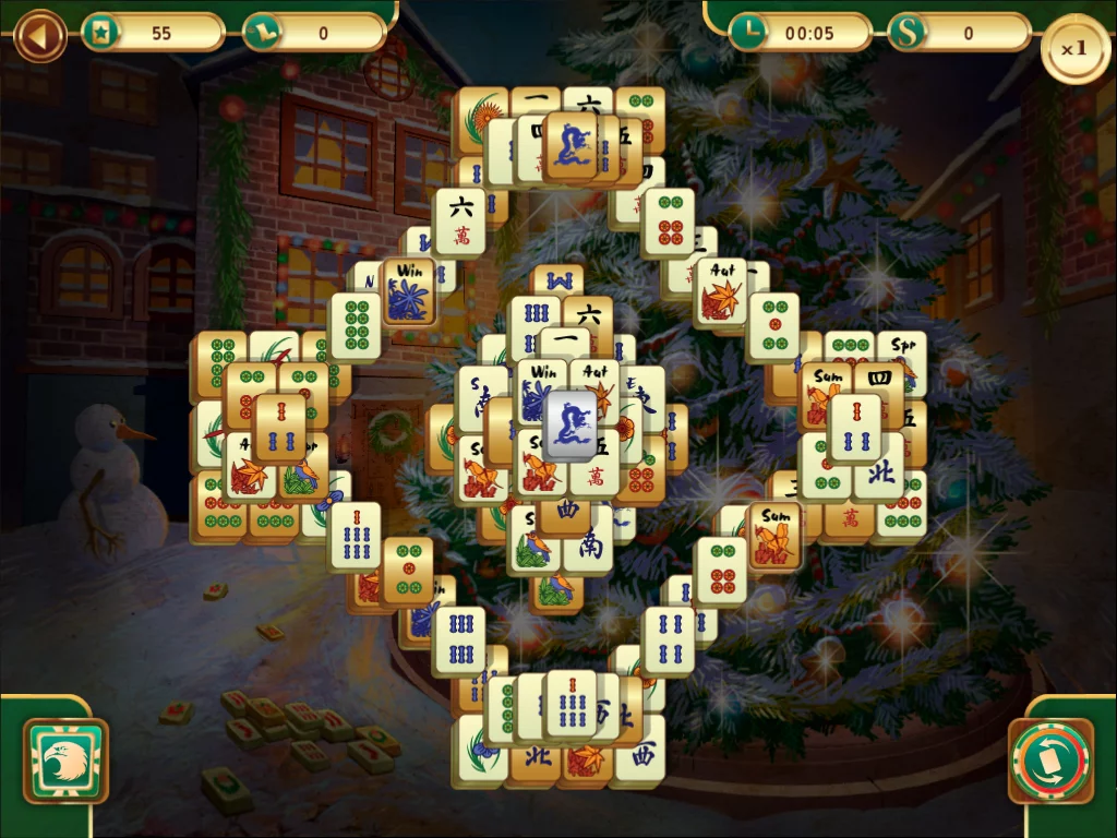 Изображение игры: Christmas Mahjong