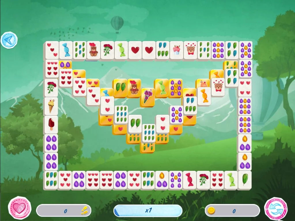 Изображение игры: Mahjong Valentine's Day