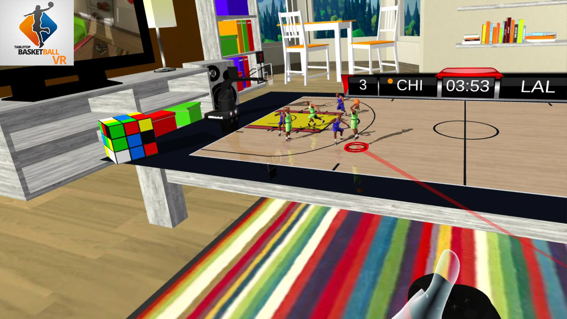 Изображение игры: Tabletop Basketball VR
