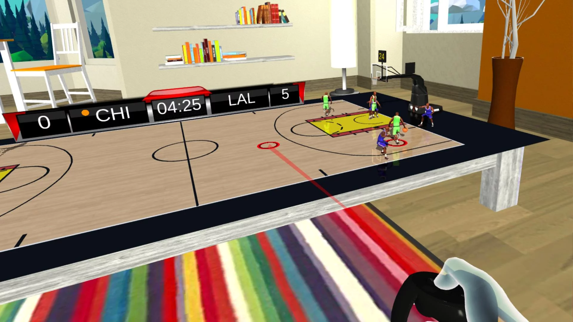 Изображение игры: Tabletop Basketball VR