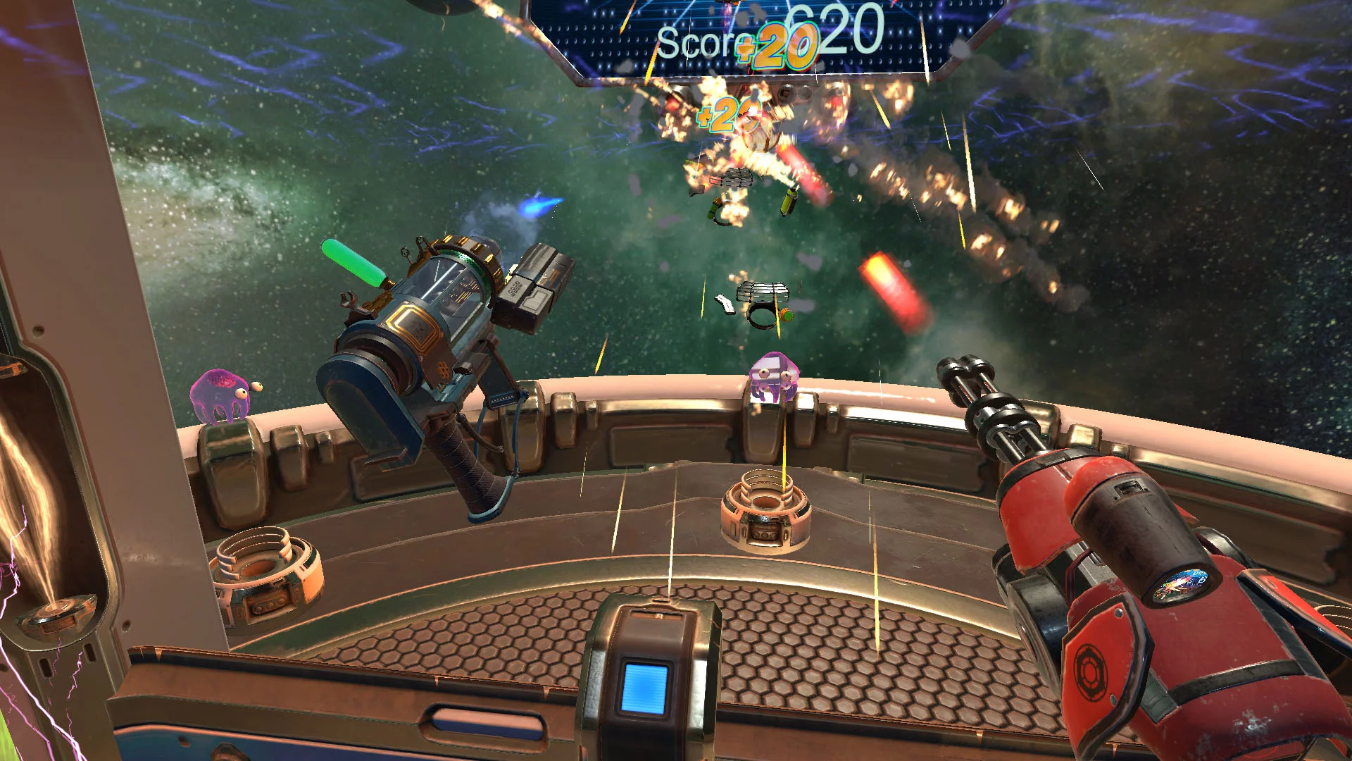 Изображение игры: Aliens Attack VR