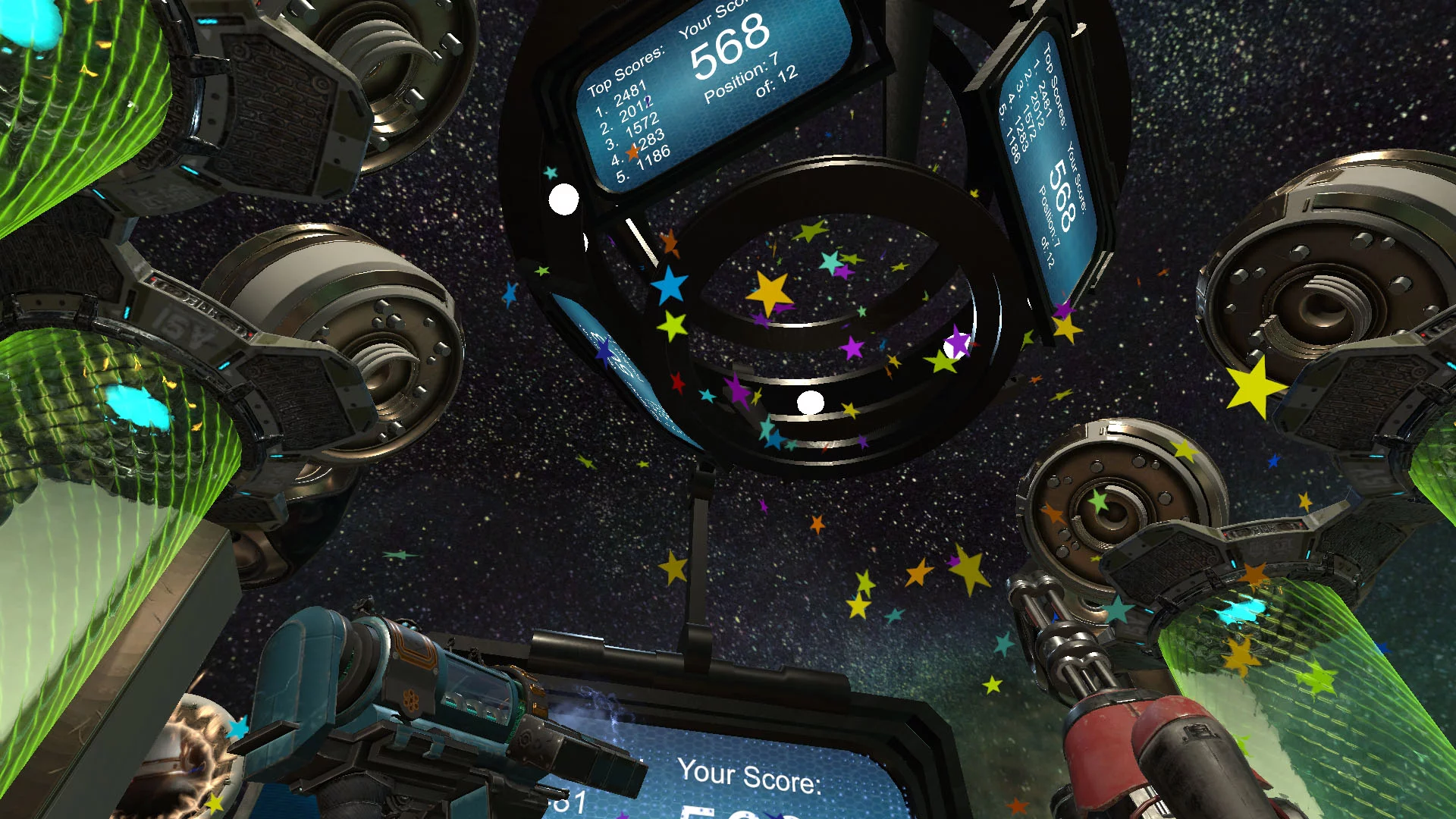 Изображение игры: Aliens Attack VR