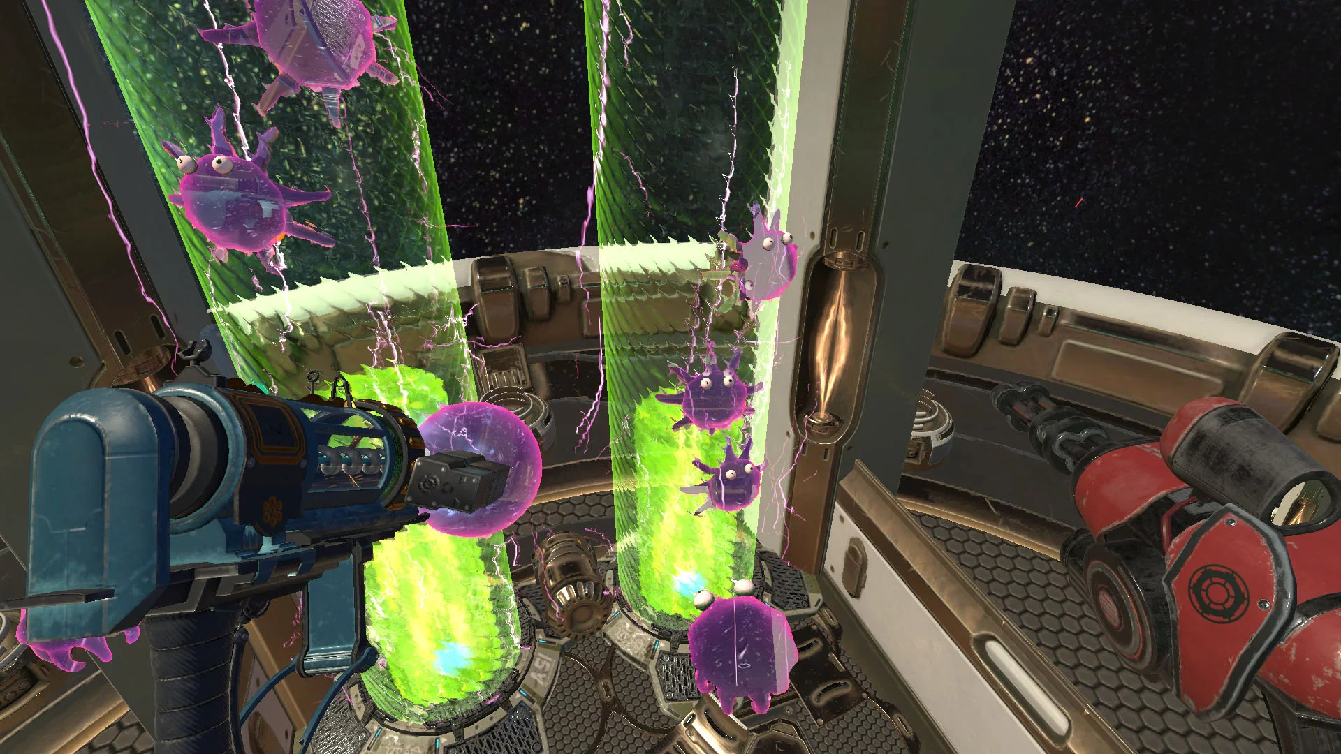 Изображение игры: Aliens Attack VR
