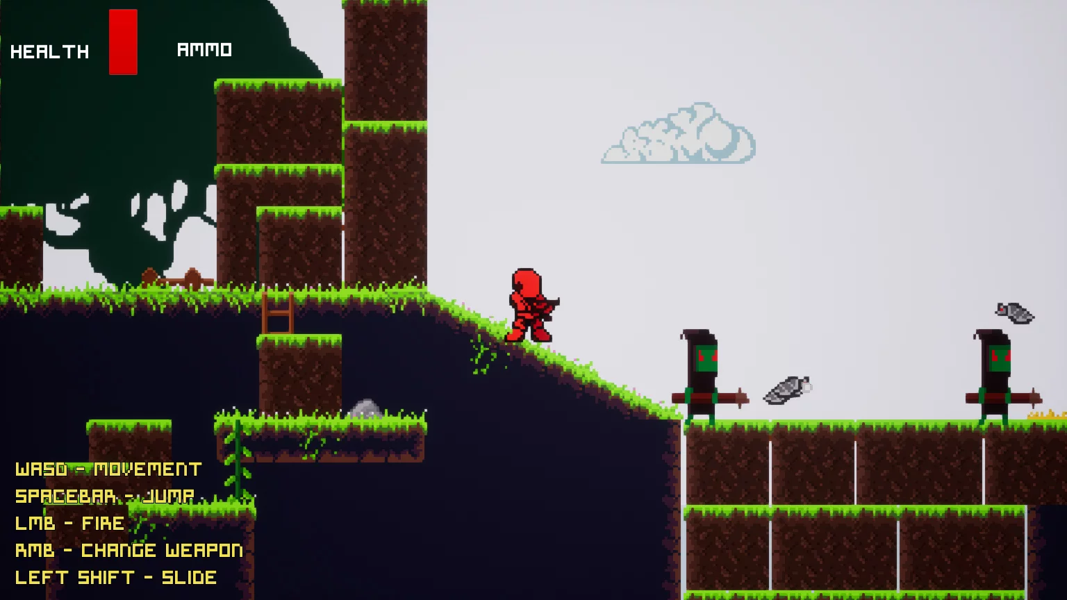 Изображение игры: Pixel Robot Hunter
