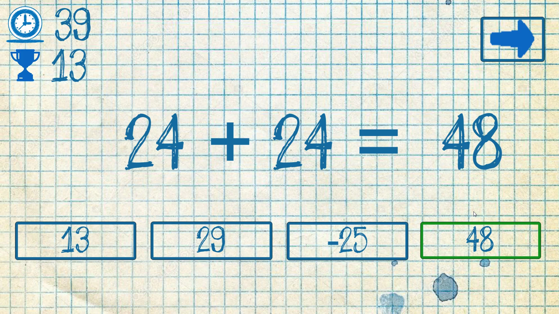 Изображение игры: The young mathematician: Easy difficulty