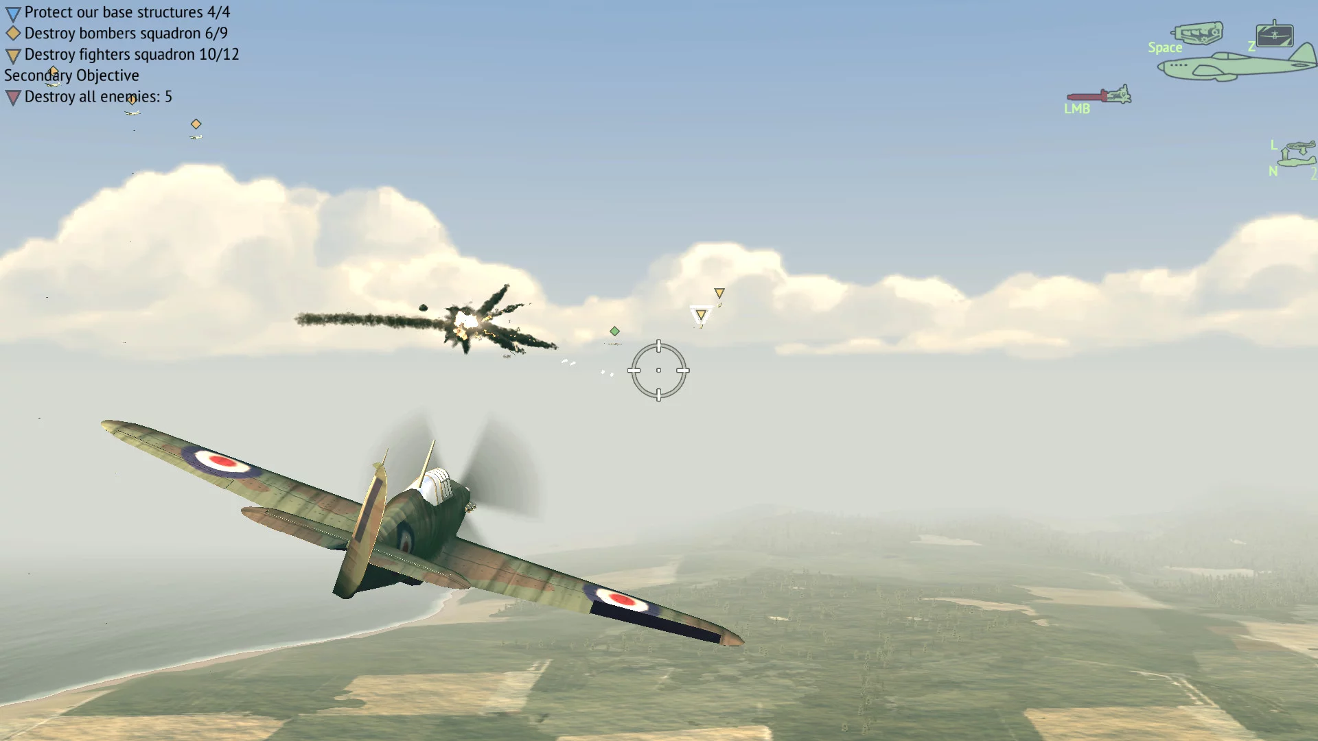Изображение игры: Warplanes: WW2 Dogfight