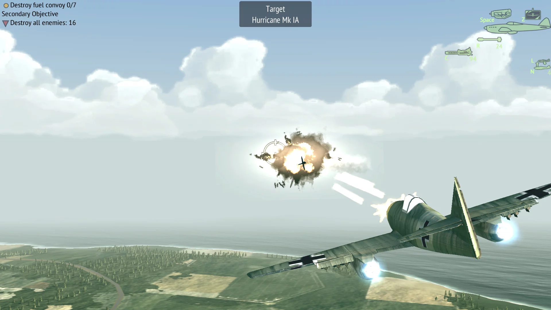 Изображение игры: Warplanes: WW2 Dogfight