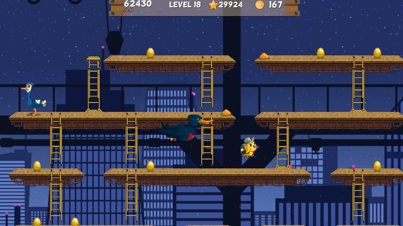Изображение игры: Chuckie Egg 2017