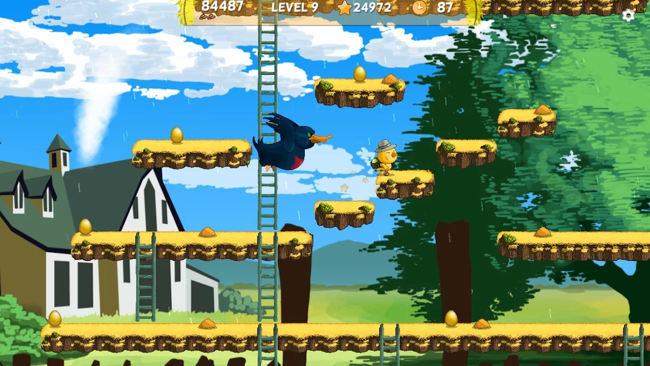 Изображение игры: Chuckie Egg 2017