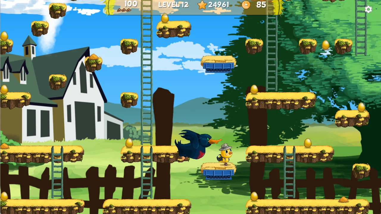 Изображение игры: Chuckie Egg 2017