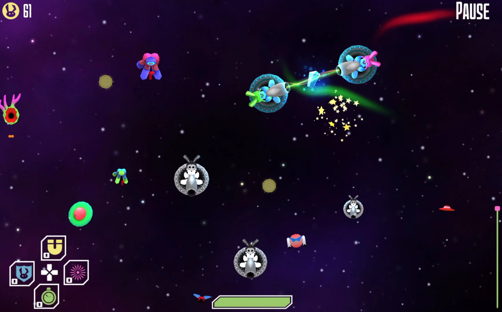 Изображение игры: RoboBunnies In Space!