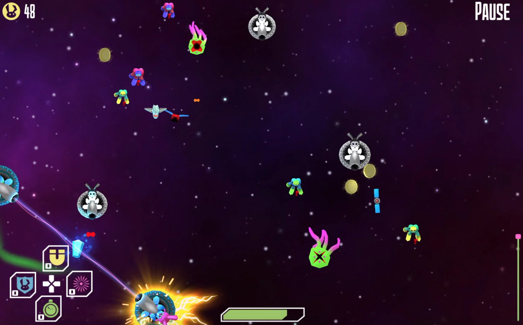 Изображение игры: RoboBunnies In Space!
