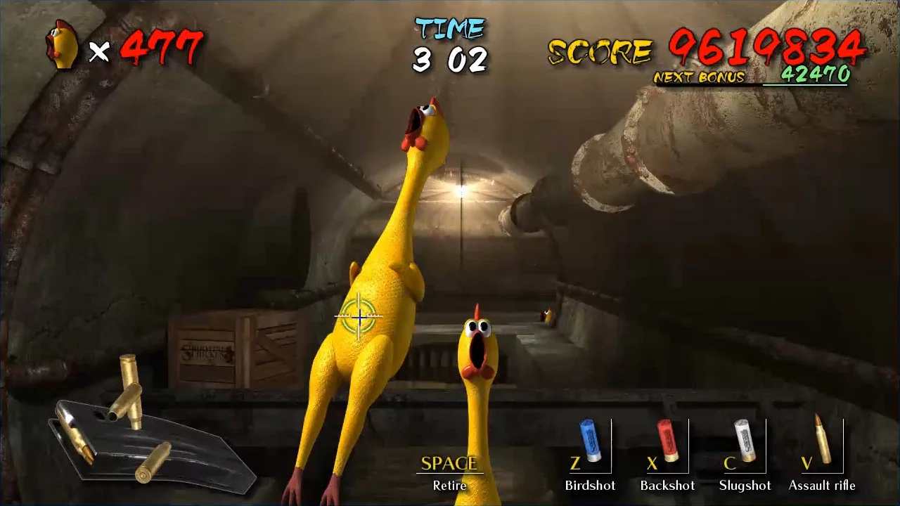 Изображение игры: Shooting Chicken Insanity Chickens