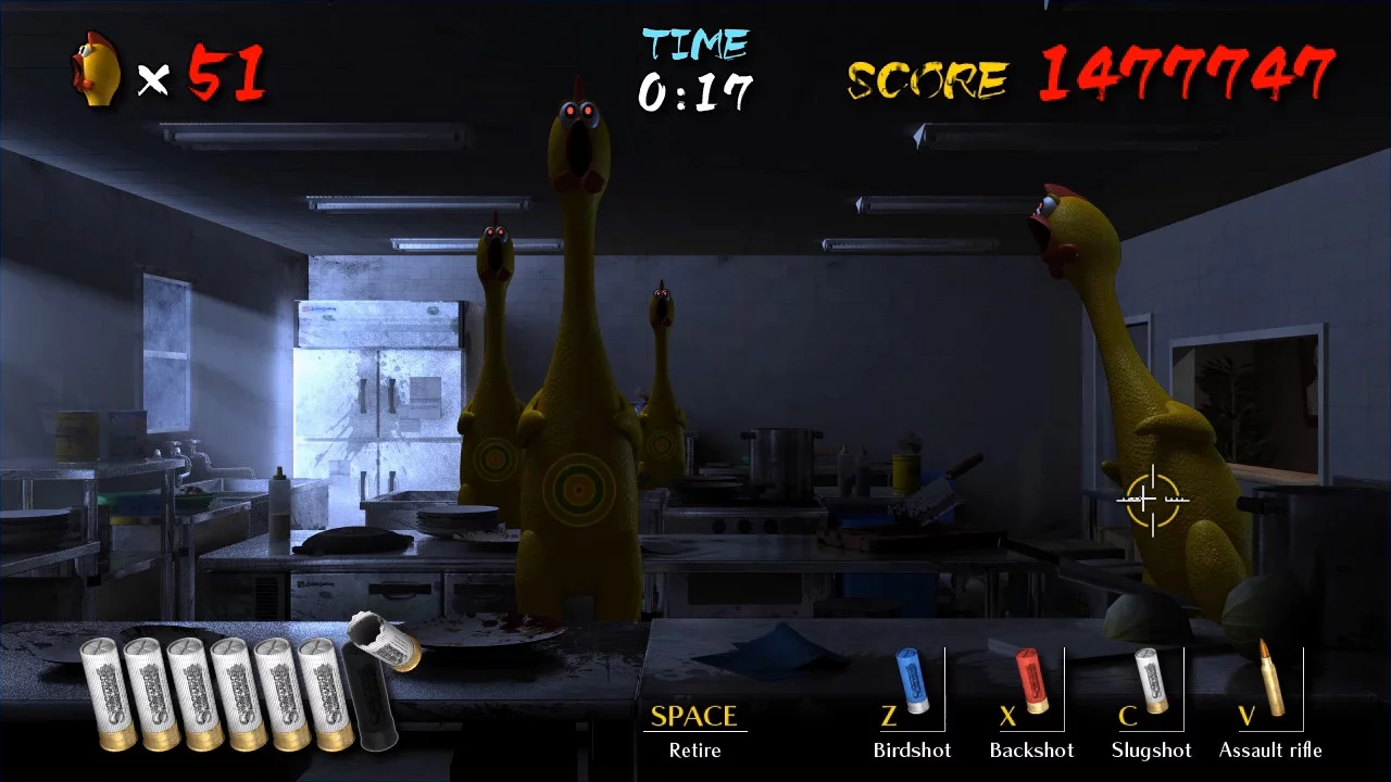 Изображение игры: Shooting Chicken Insanity Chickens
