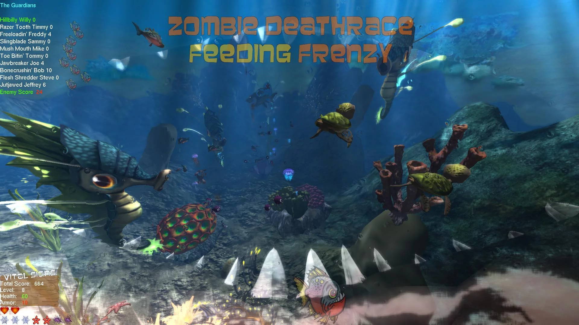 Изображение игры: Zombie Deathrace Feeding Frenzy