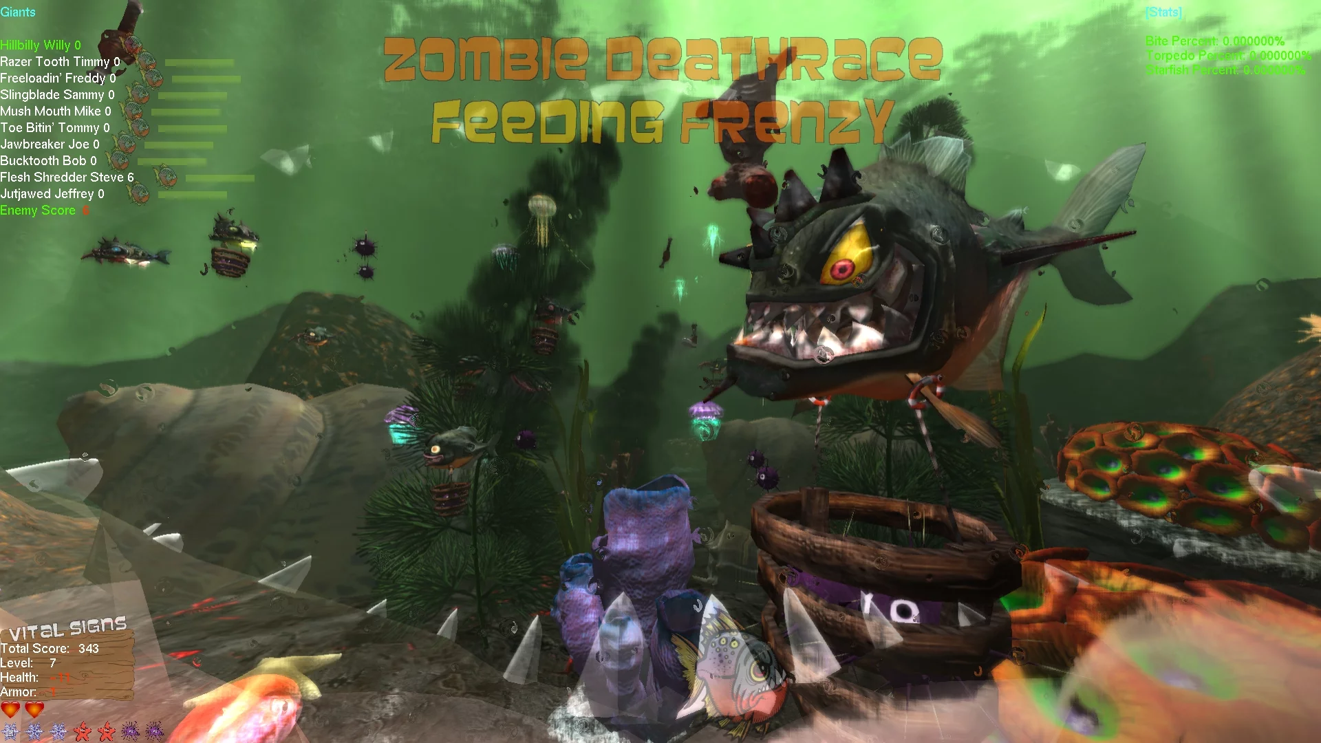 Изображение игры: Zombie Deathrace Feeding Frenzy