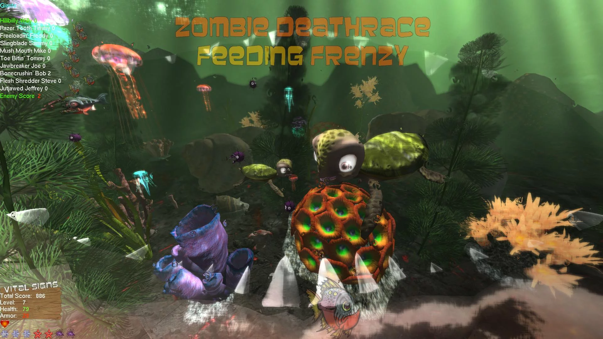 Изображение игры: Zombie Deathrace Feeding Frenzy