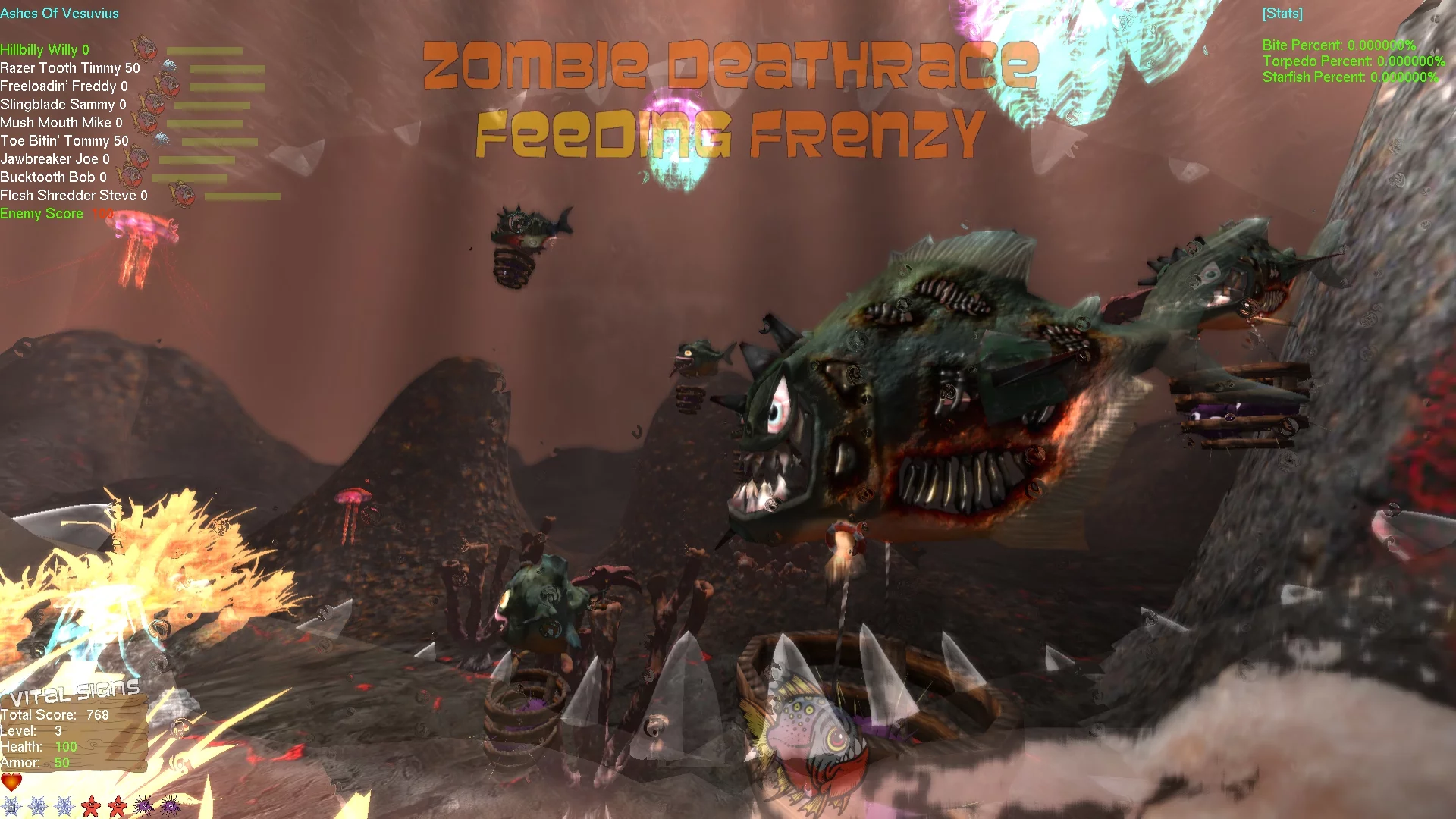 Изображение игры: Zombie Deathrace Feeding Frenzy