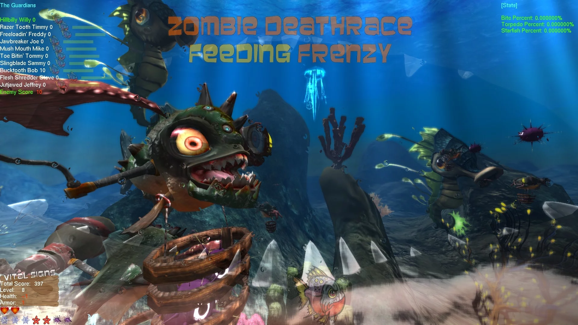Изображение игры: Zombie Deathrace Feeding Frenzy