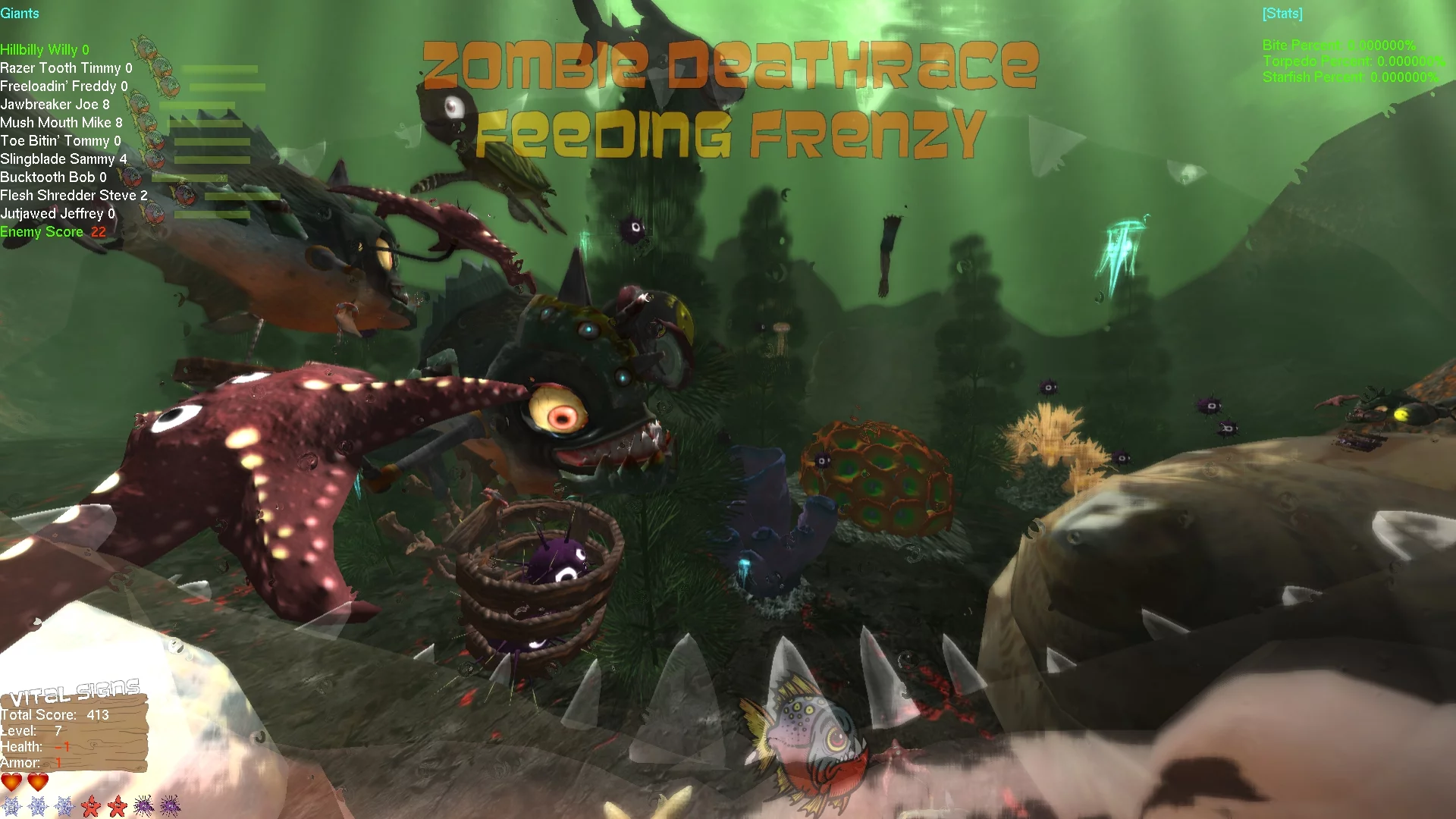 Изображение игры: Zombie Deathrace Feeding Frenzy