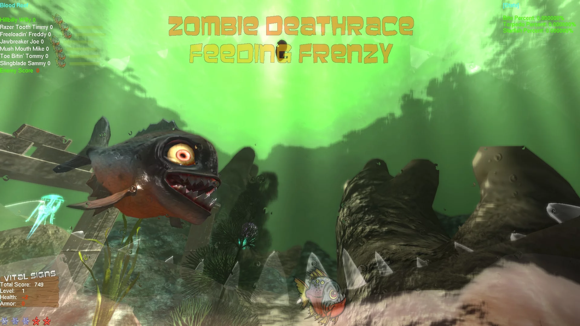 Изображение игры: Zombie Deathrace Feeding Frenzy