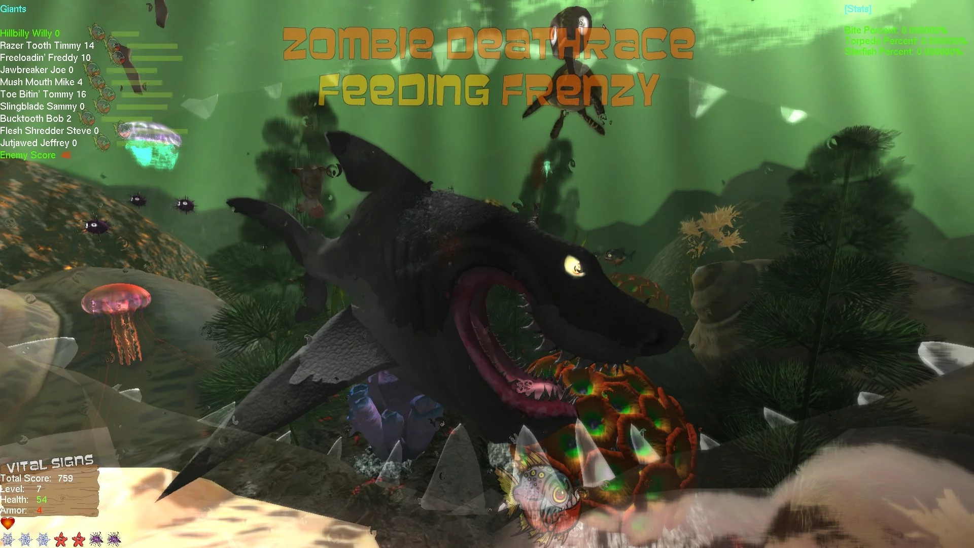 Изображение игры: Zombie Deathrace Feeding Frenzy