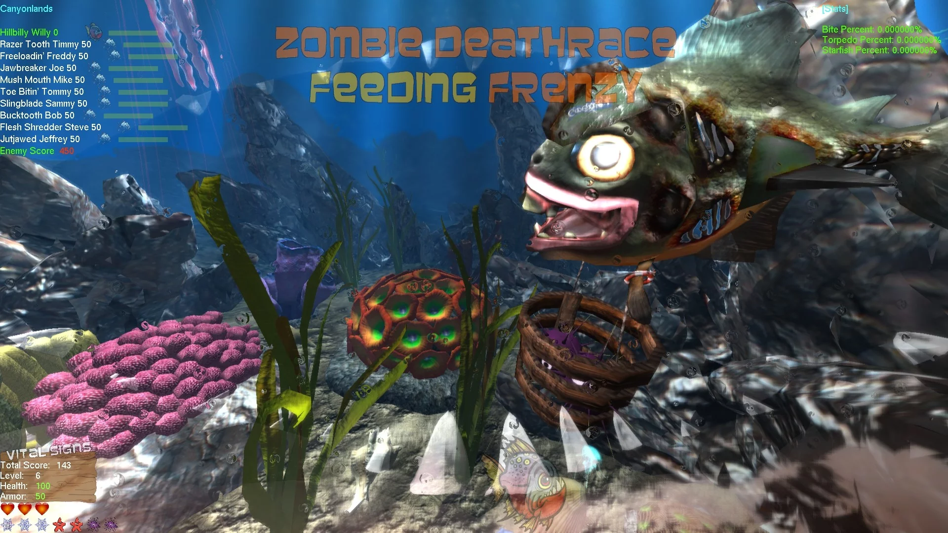 Изображение игры: Zombie Deathrace Feeding Frenzy