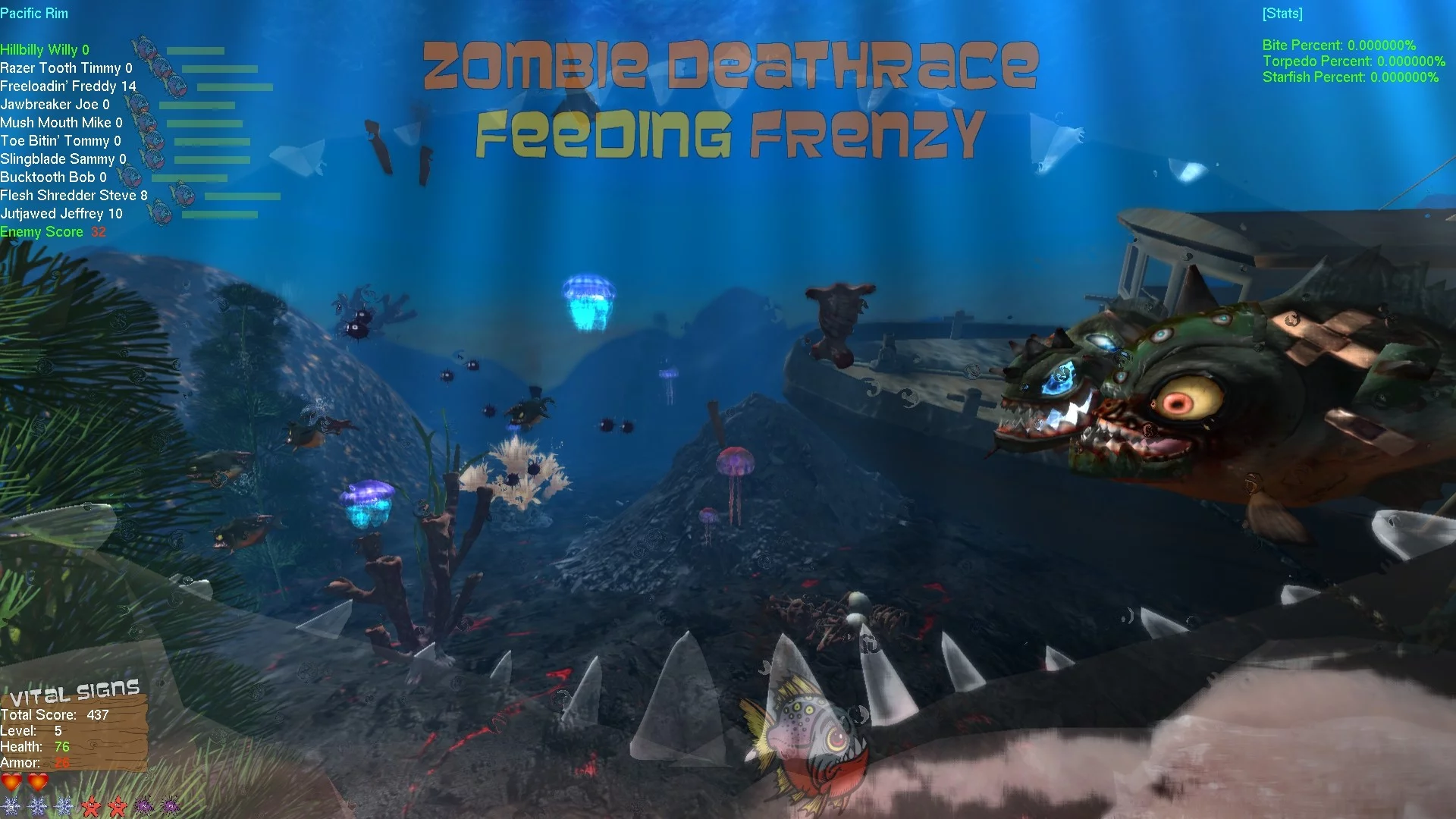 Изображение игры: Zombie Deathrace Feeding Frenzy