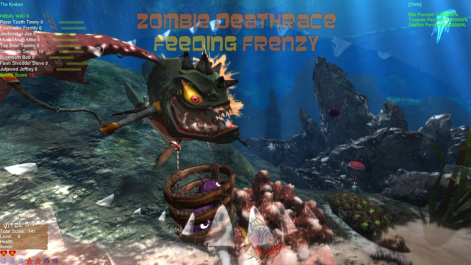 Изображение игры: Zombie Deathrace Feeding Frenzy