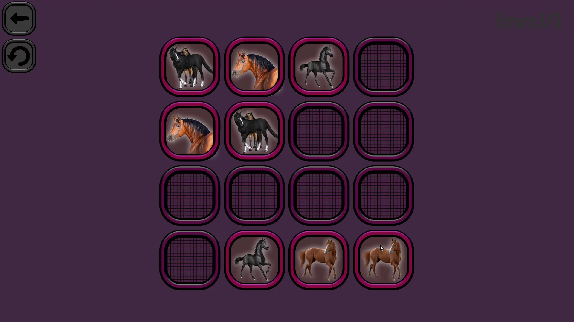Изображение игры: Animals Memory: Horses