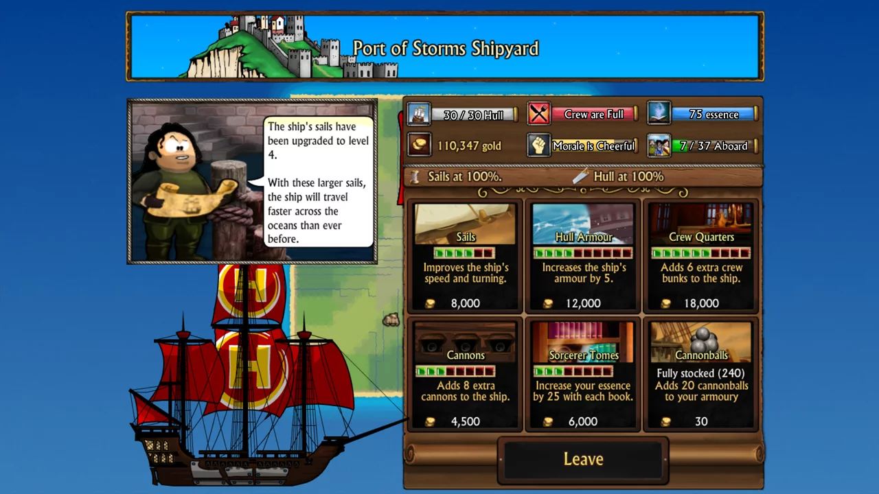 Изображение игры: Swords and Sandals Pirates