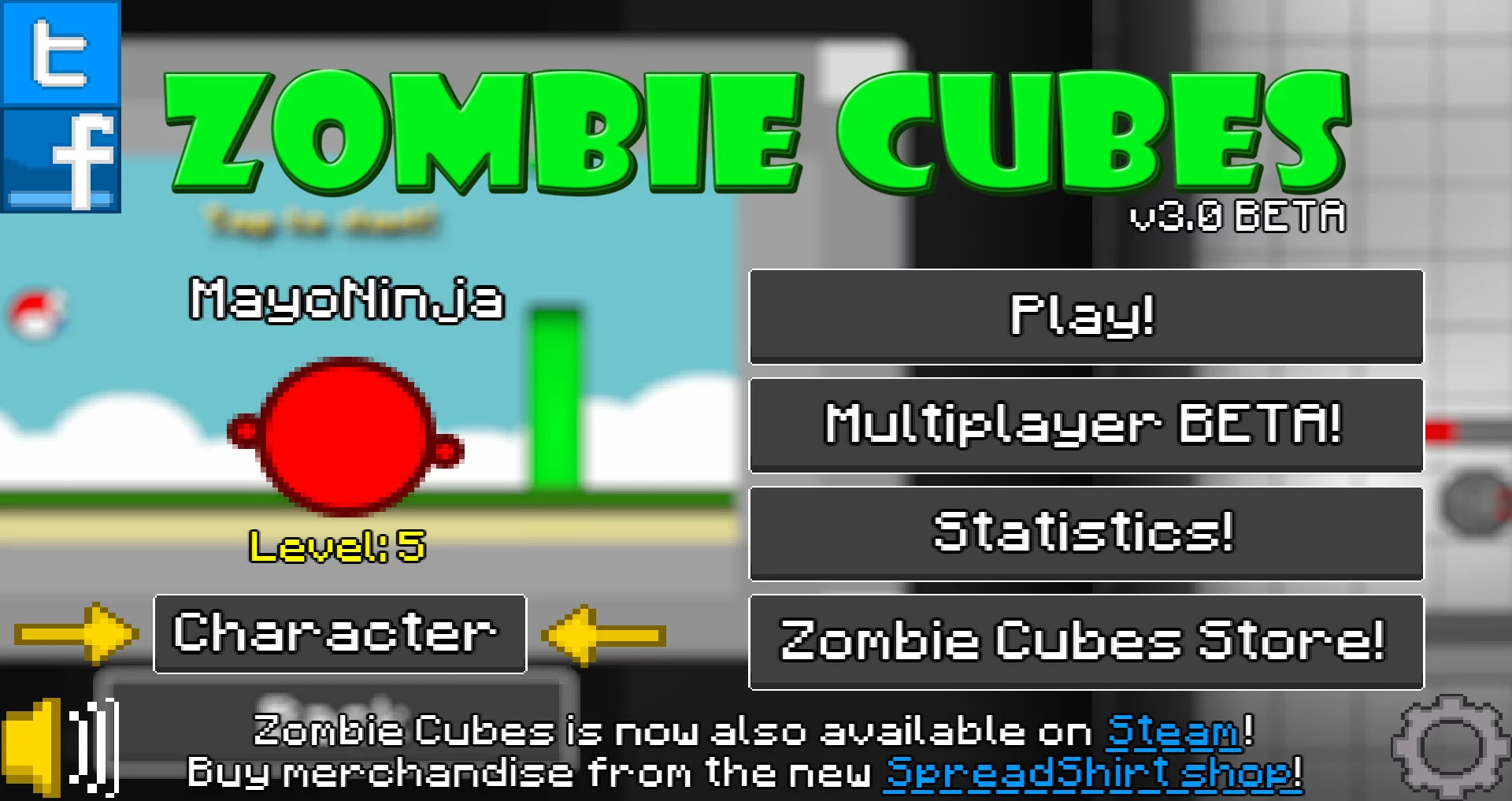 Изображение игры: Zombie Cubes