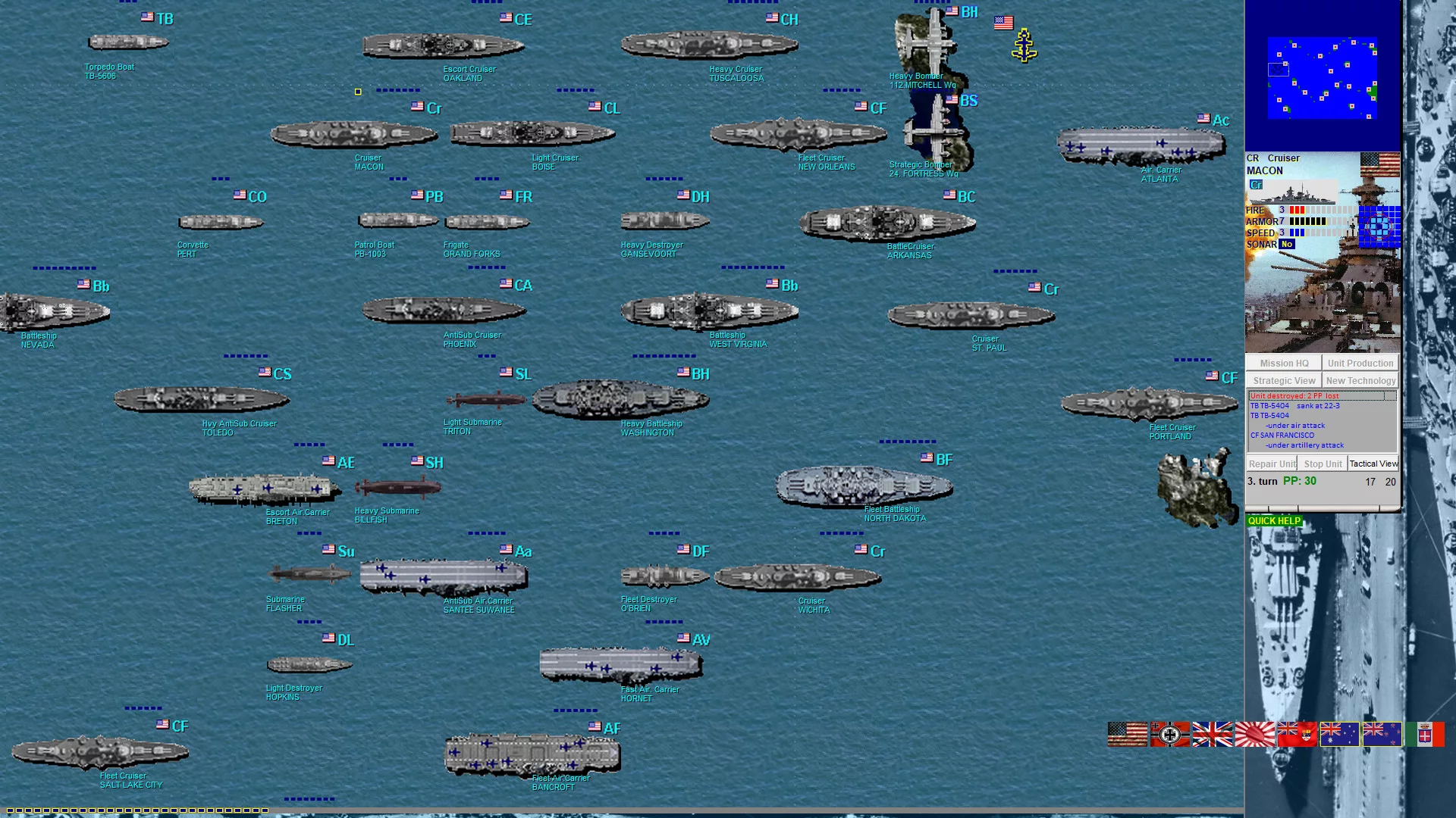 Изображение игры: Battleships and Carriers - WW2 Battleship Game
