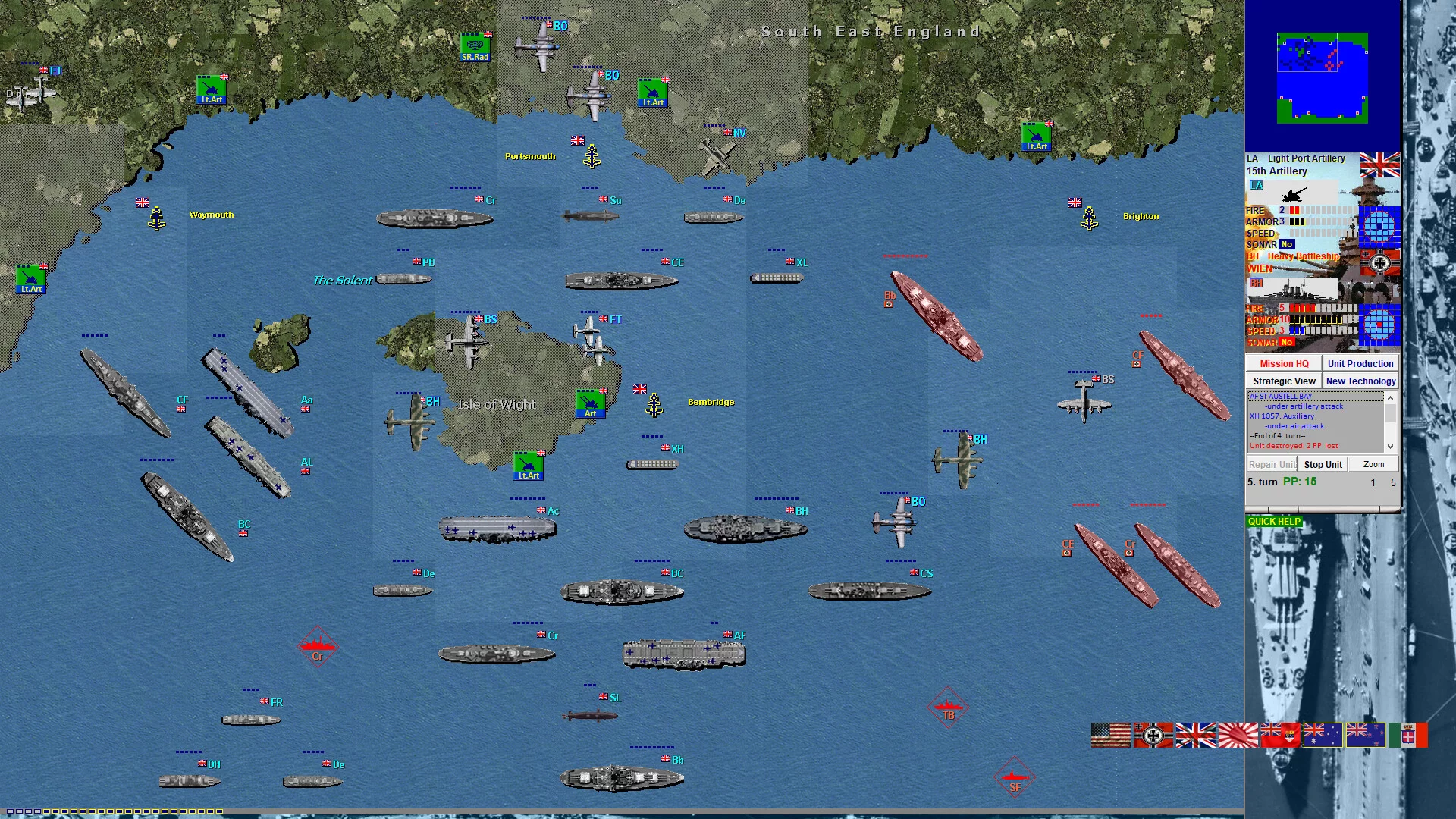 Изображение игры: Battleships and Carriers - WW2 Battleship Game